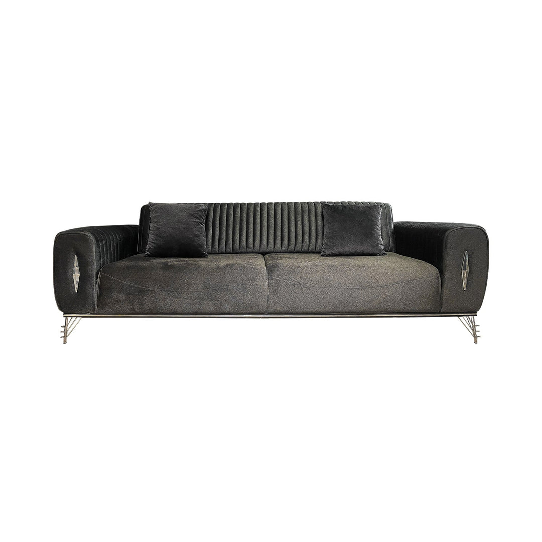 Turkish Lilyum Sofa - Black- Transform Your Living Space with Premium Sofa: A Turkish Masterpiece - V Surfaces