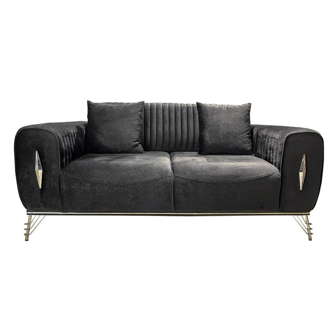Turkish Lilyum Sofa - Black- Transform Your Living Space with Premium Sofa: A Turkish Masterpiece - V Surfaces