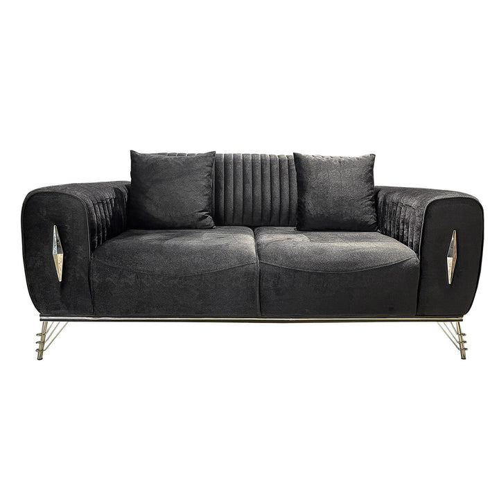 Turkish Lilyum Sofa - Black- Transform Your Living Space with Premium Sofa: A Turkish Masterpiece - V Surfaces
