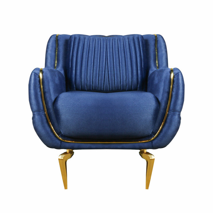 TURKISH LUCAS ARM CHAIR 1 PCS GRACE 560 ROYAL BLUE - V Surfaces