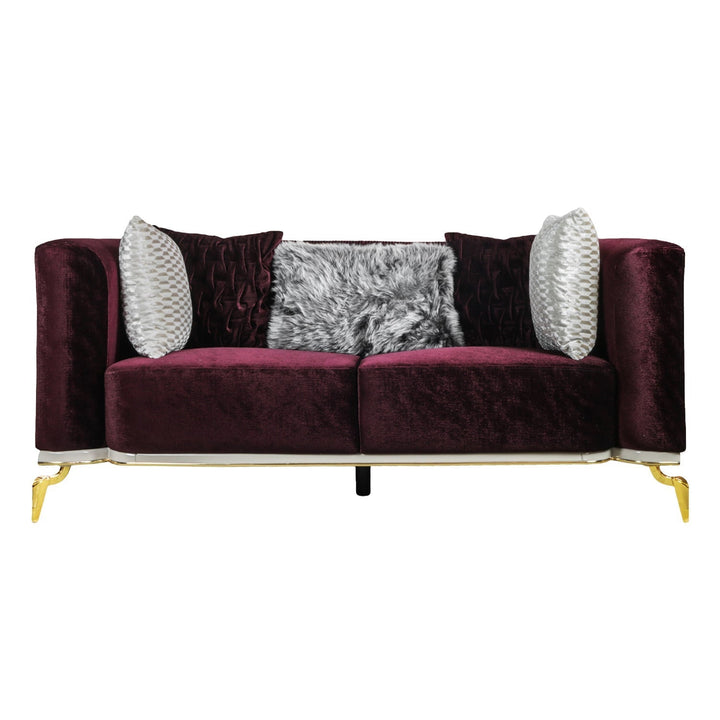 Turkish Miray Sofa, Set of Seven Seaters, Purple - V Surfaces