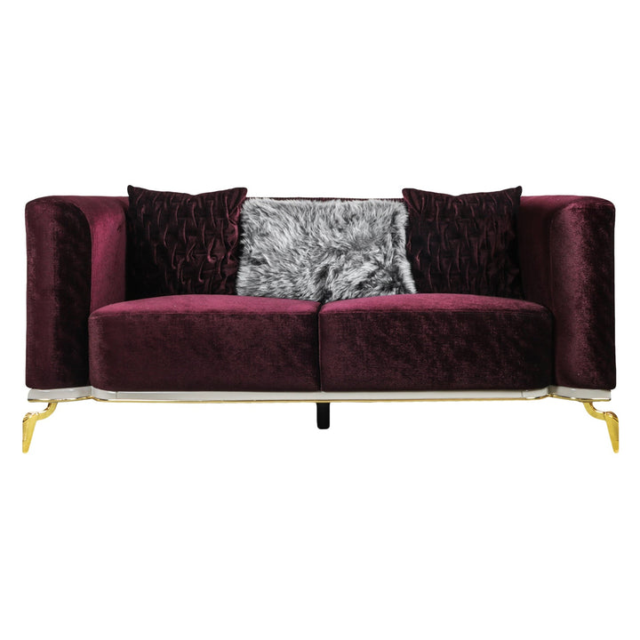 Turkish Miray Sofa, Set of Seven Seaters, Purple - V Surfaces