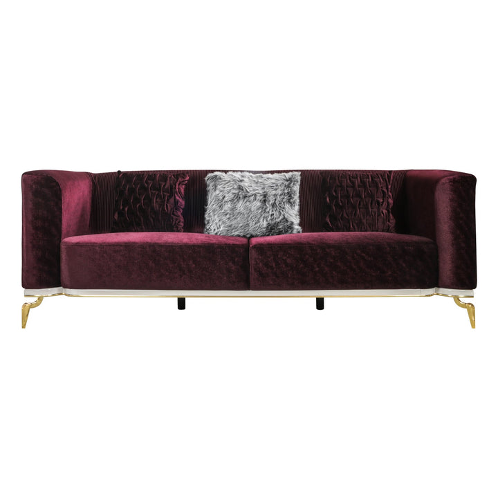 Turkish Miray Sofa, Set of Seven Seaters, Purple - V Surfaces
