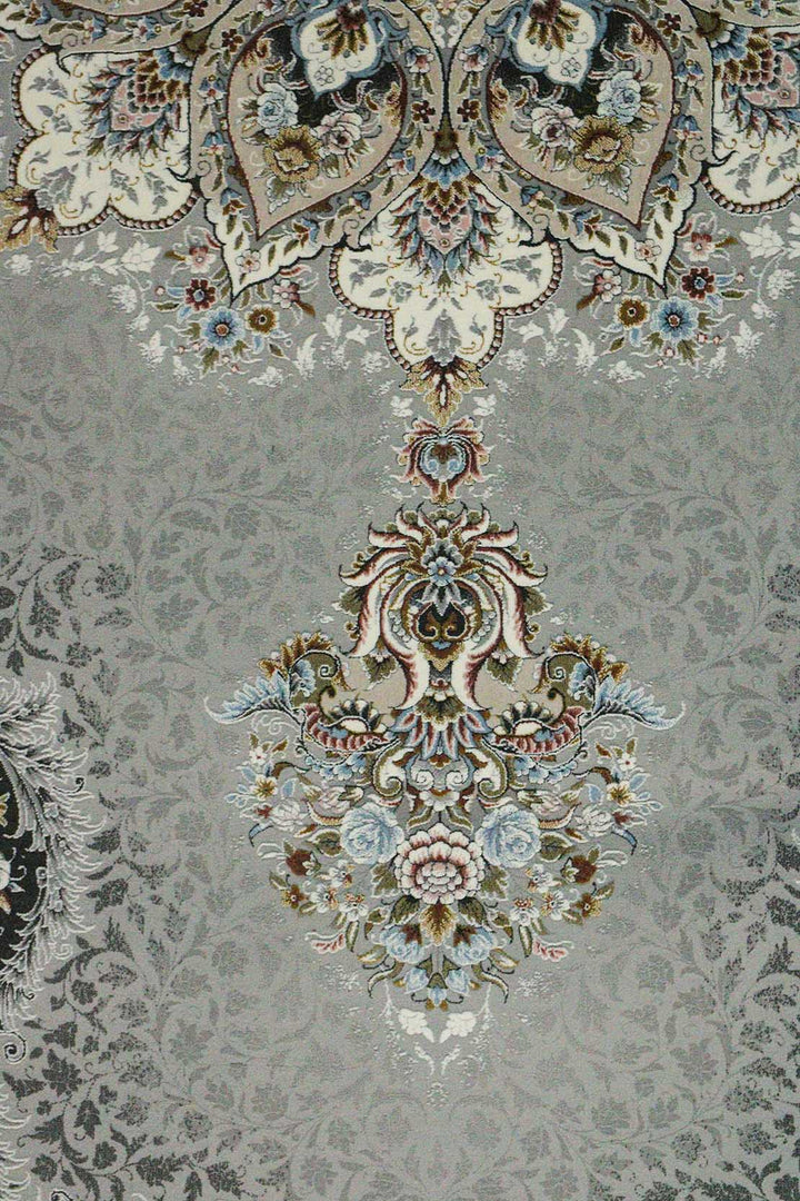 Turkish Modern Authentic 1500 Rug - Silver - 9.8 X 13.1 Ft- Premium Quality Rug - V Surfaces