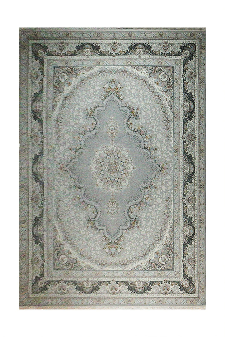 Turkish Modern Authentic 1500 Rug - Silver - 9.8 X 13.1 Ft- Premium Quality Rug - V Surfaces