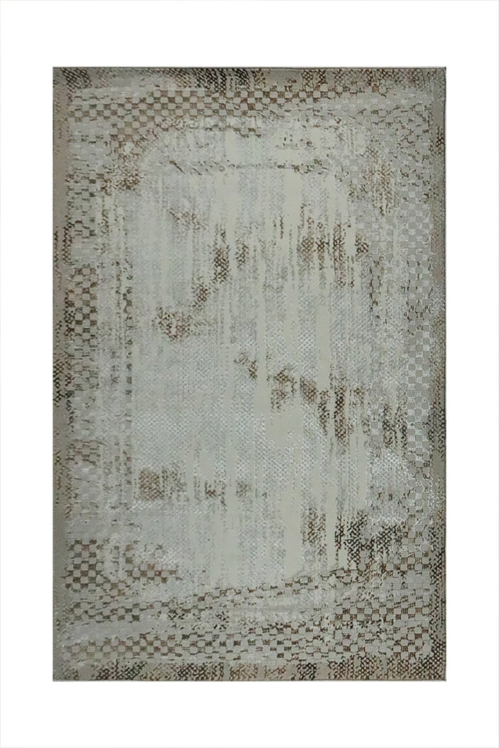 Turkish Modern Diamond Rug - Beige - 4.9 x 7.3 FT - Superior Comfort, Modern Style Accent Rugs - V Surfaces