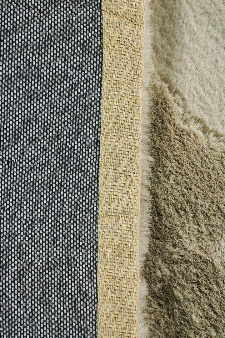 Turkish Modern Fantasy Rug - Beige - 5.9 x 9.5 FT - Modern Indoor Fuzzy Plush Area Rug - V Surfaces
