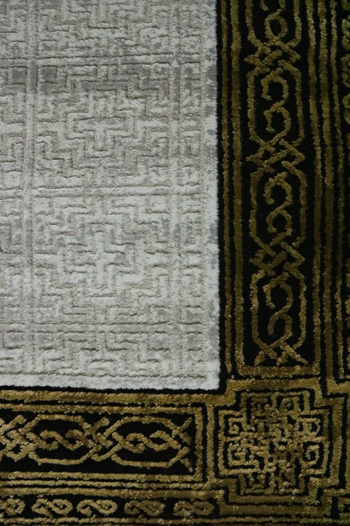 Turkish Modern Festival 1 Rug - 2.6 x 4.9 FT - Gray - Superior Comfort, Modern Style Accent Rugs - V Surfaces