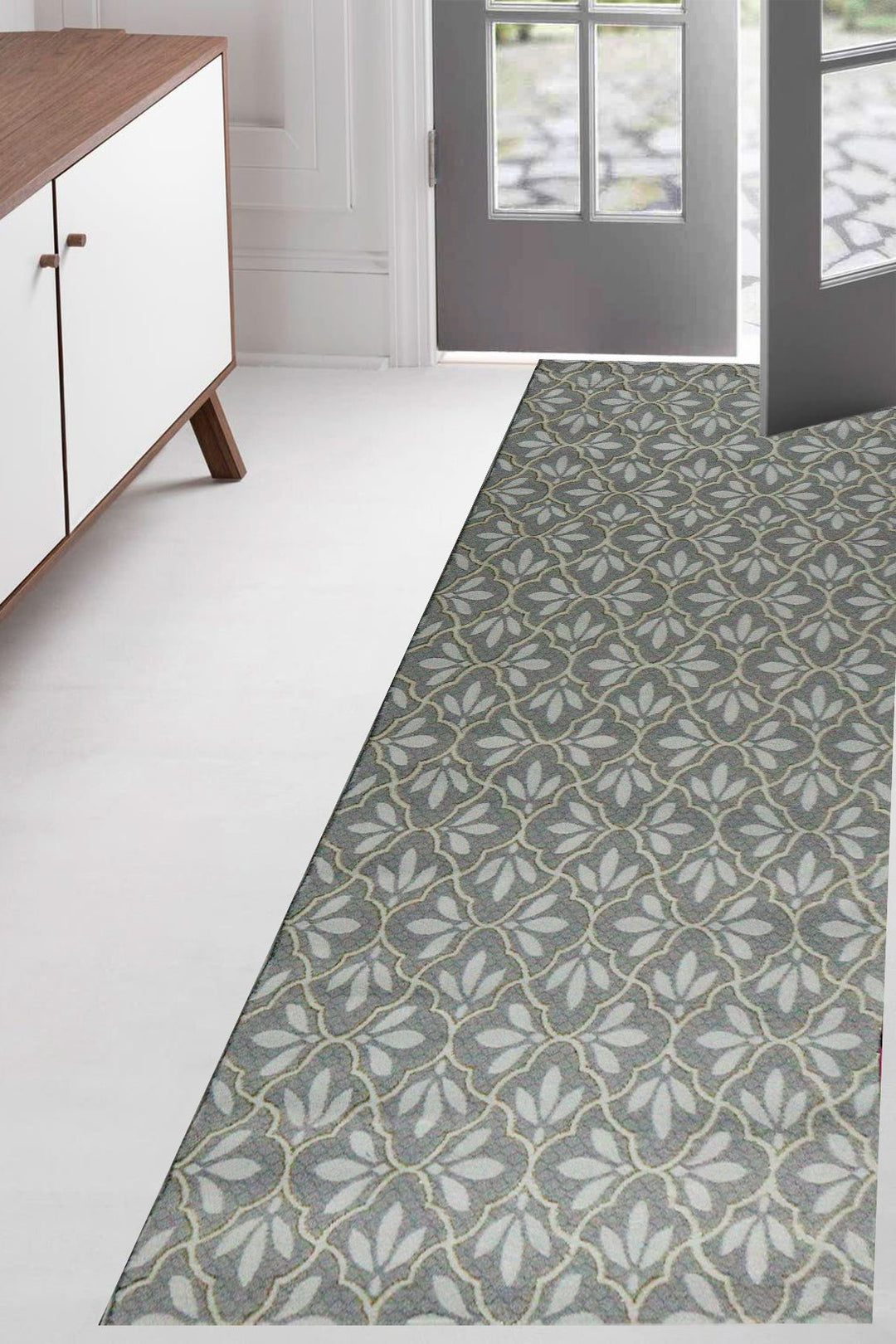 Turkish Modern Festival 1 Rug - 3.2 x 9.8 FT - Gray - Sleek and Minimalist for Chic Interiors - V Surfaces