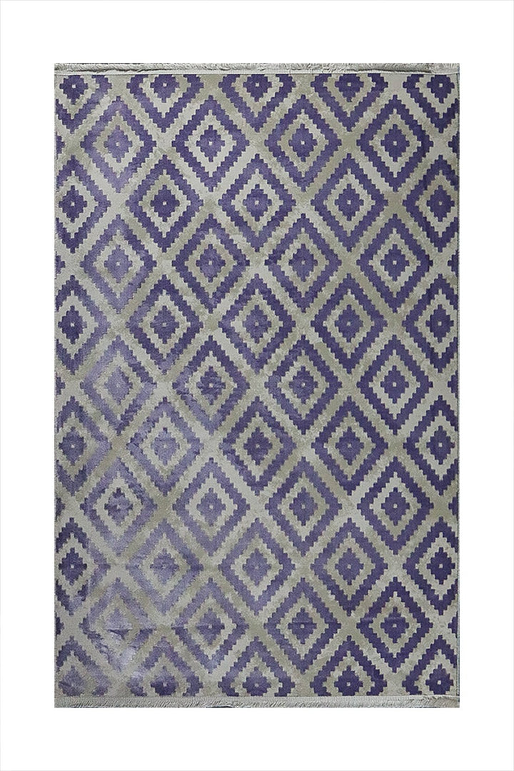Turkish Modern Festival 1 Rug - 3.93 x 5.90 FT - Gray and Blue - Superior Comfort, Modern Style Accent Rugs - V Surfaces