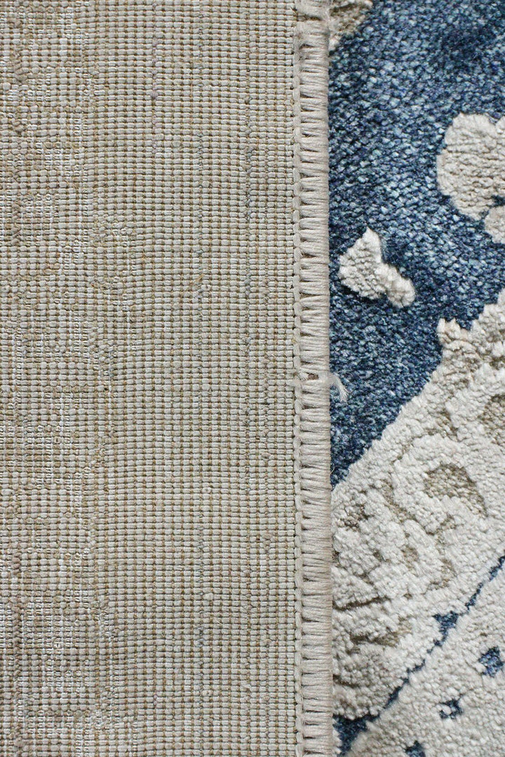 Turkish Modern Festival 1 Rug - 5.2 x 6.8 FT - Blue - Sleek and Minimalist for Chic Interiors - V Surfaces