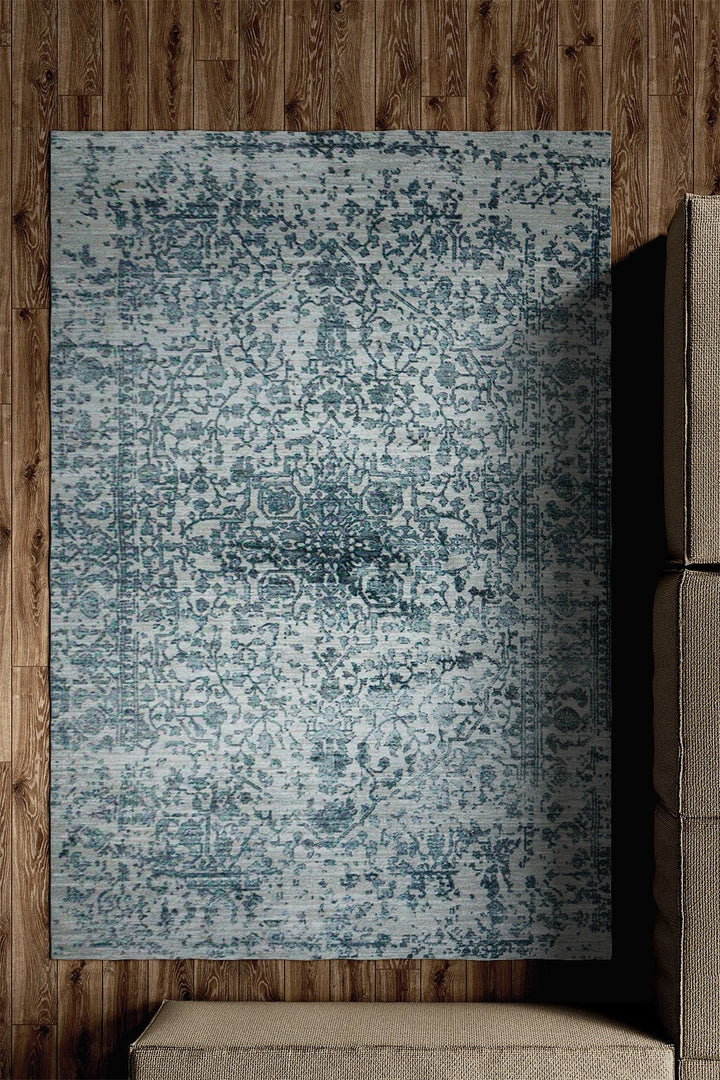 Turkish Modern Festival 1 Rug - 5.2 x 7.5 FT - Blue - Superior Comfort, Modern Style Accent Rugs - V Surfaces