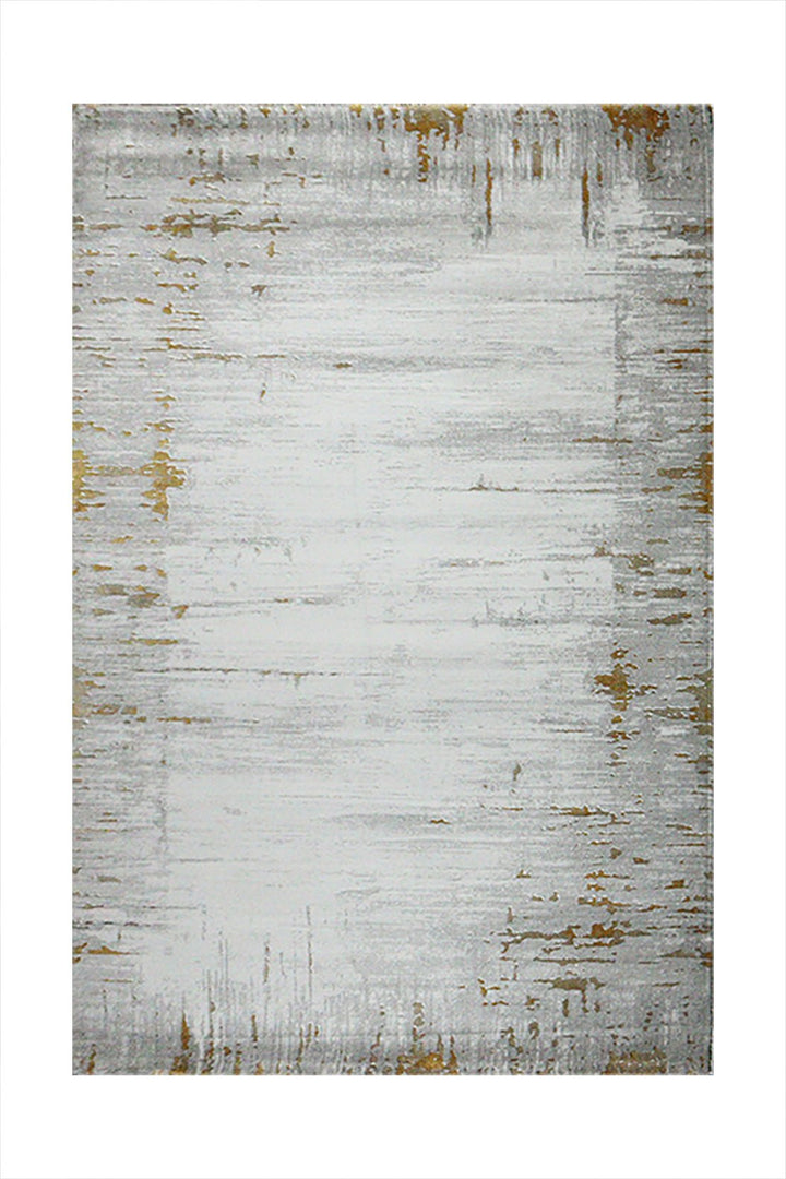 Turkish Modern Festival 1 Rug - 5.2 x 7.5 FT - Gray and Brown - Sleek and Minimalist for Chic Interiors - V Surfaces