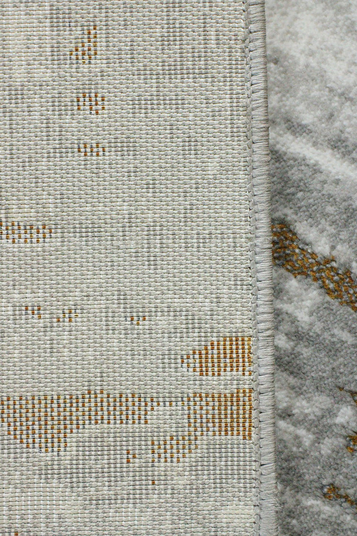 Turkish Modern Festival 1 Rug - 5.2 x 7.5 FT - Gray and Brown - Sleek and Minimalist for Chic Interiors - V Surfaces