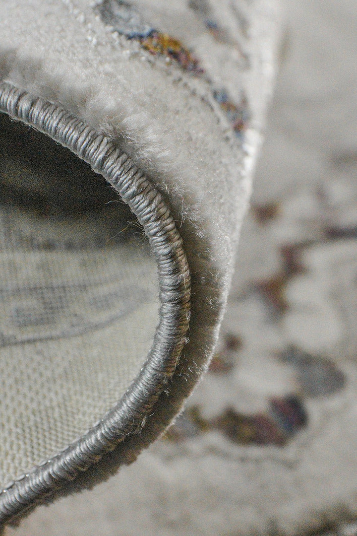 Turkish Modern Festival 1 Rug - 5.2 x 7.5 FT - Gray - Sleek and Minimalist for Chic Interiors - V Surfaces