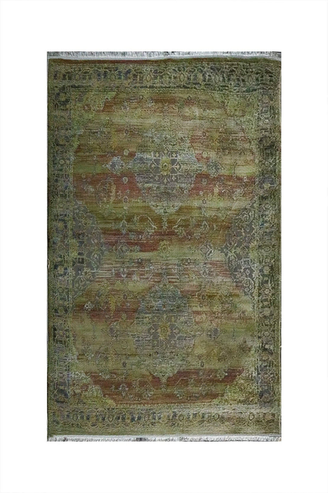 Turkish Modern Festival 1 Rug - 5.24 x 7.54 FT - Gray and Yellow - Superior Comfort, Modern Style Accent Rugs - V Surfaces