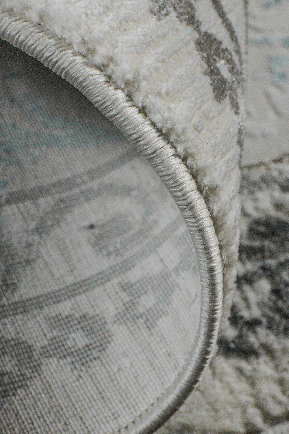 Turkish Modern Festival 1 Rug - 6.5 x 9.5 FT - Blue and Gray - Sleek and Minimalist for Chic Interiors - V Surfaces