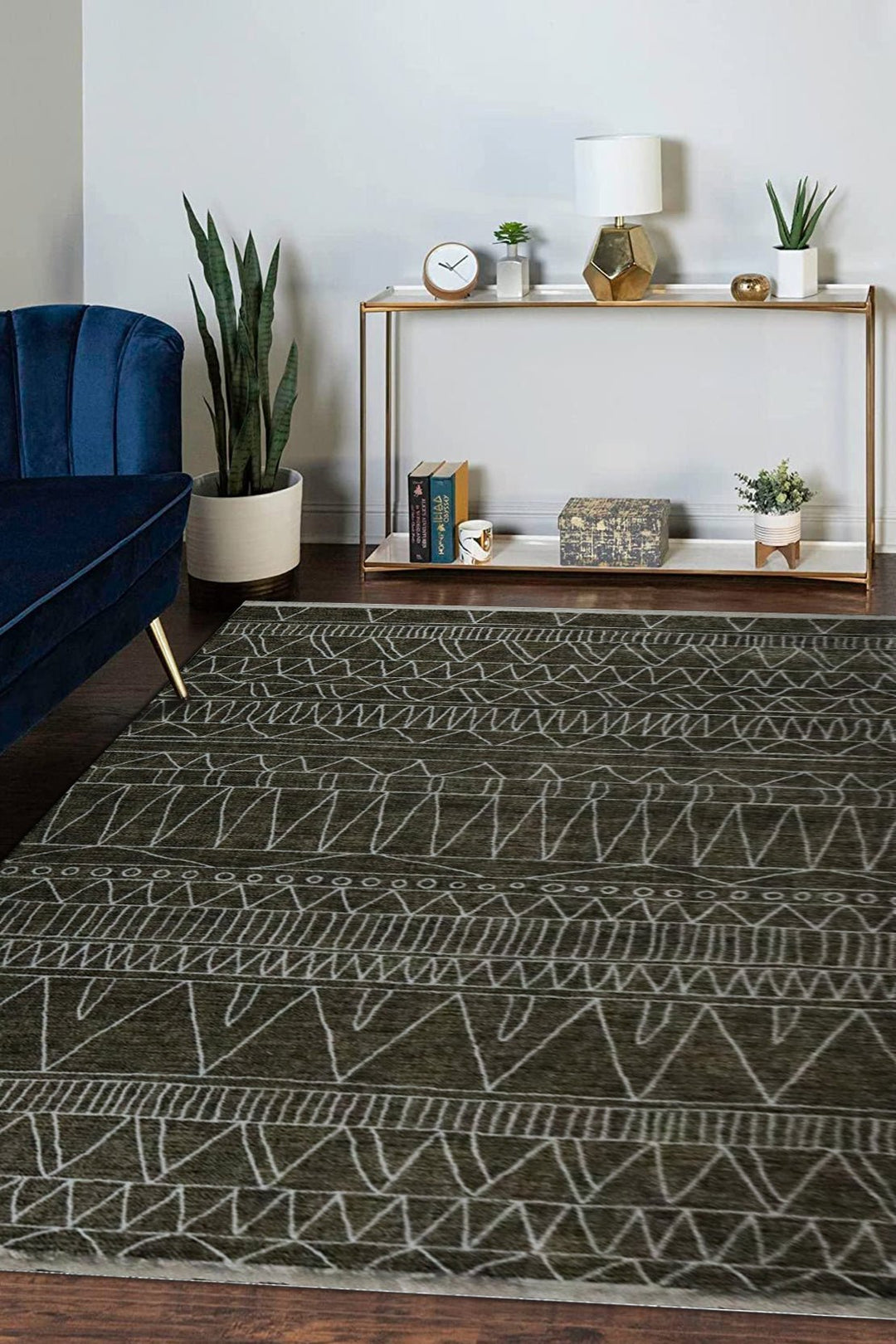 Turkish Modern Festival 1 Rug - 6.5 x 9.5 FT - Yellow - Superior Comfort, Modern Style Accent Rugs - V Surfaces