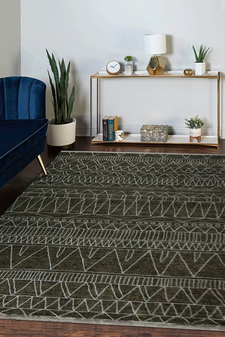 Turkish Modern Festival 1 Rug - 6.5 x 9.5 FT - Yellow - Superior Comfort, Modern Style Accent Rugs - V Surfaces