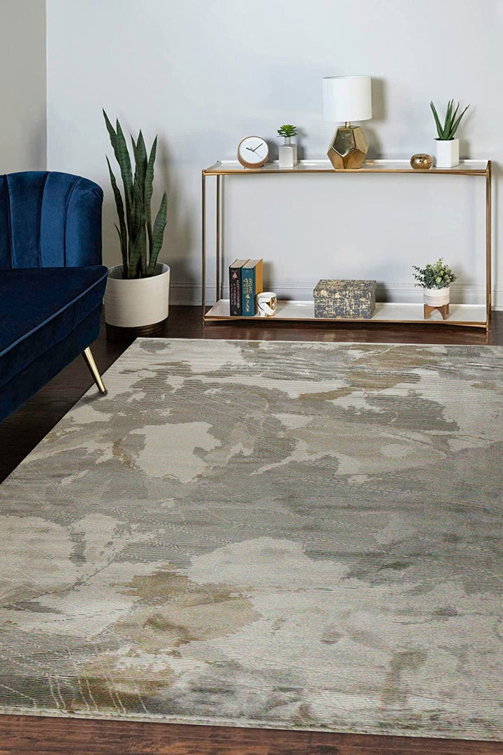 Turkish Modern Festival - 1 Rug - 6.5 x 9.8 FT - Gray - Superior Comfort, Modern Style Accent Rugs - V Surfaces