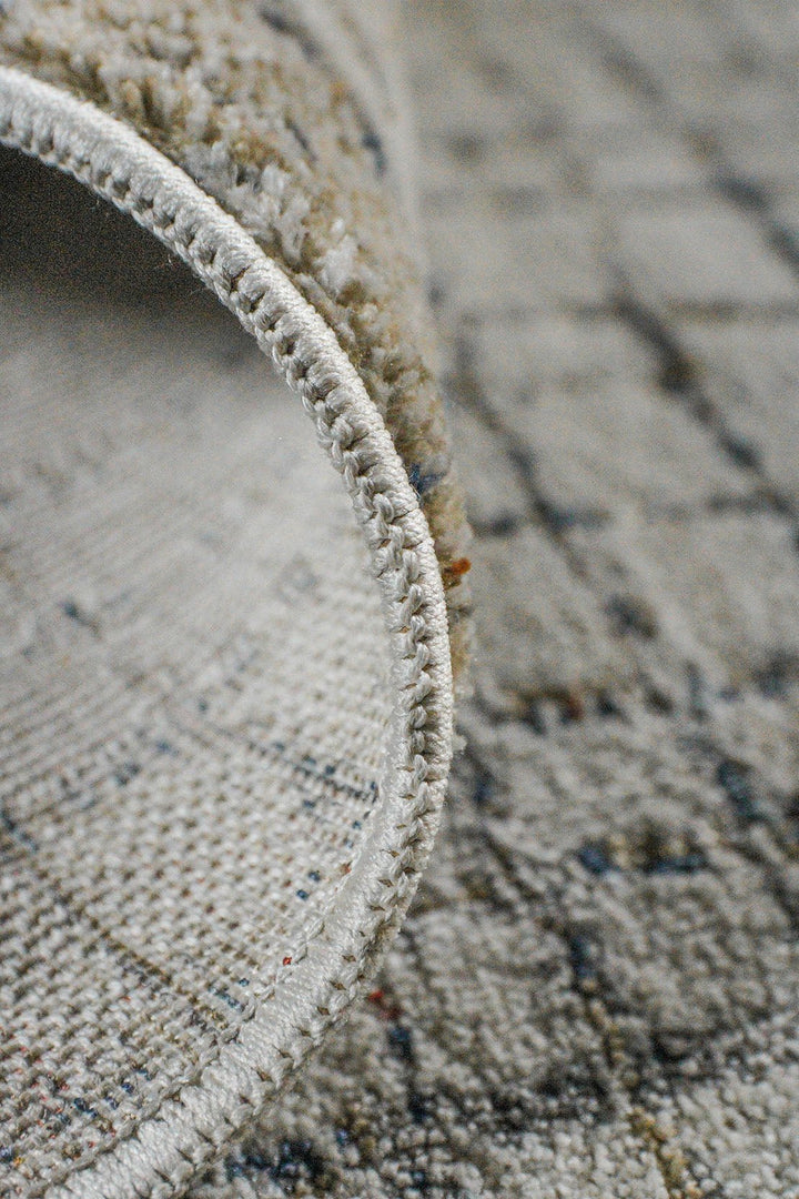 Turkish Modern Festival-1 Rug - Cream - 6.5 x 8.2 FT - Sleek and Minimalist for Chic Interiors - V Surfaces