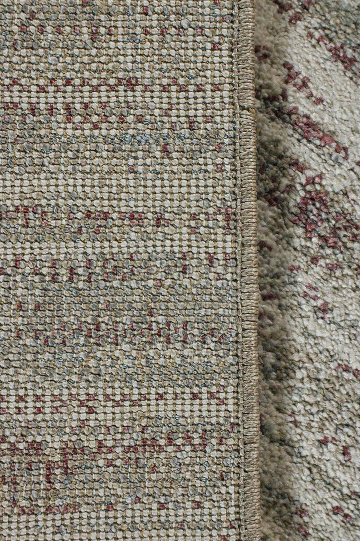 Turkish Modern Festival 1 Rug - Cream and Beige - 5.2 x 7.5 FT - Superior Comfort, Modern Style Accent Rugs - V Surfaces