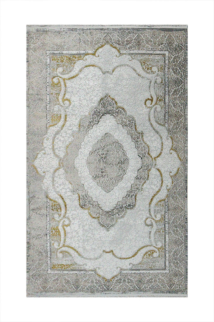Turkish Modern Festival 1 Rug - Gray - 4.9 x 7.2 FT - Superior Comfort, Modern Style Accent Rugs - V Surfaces