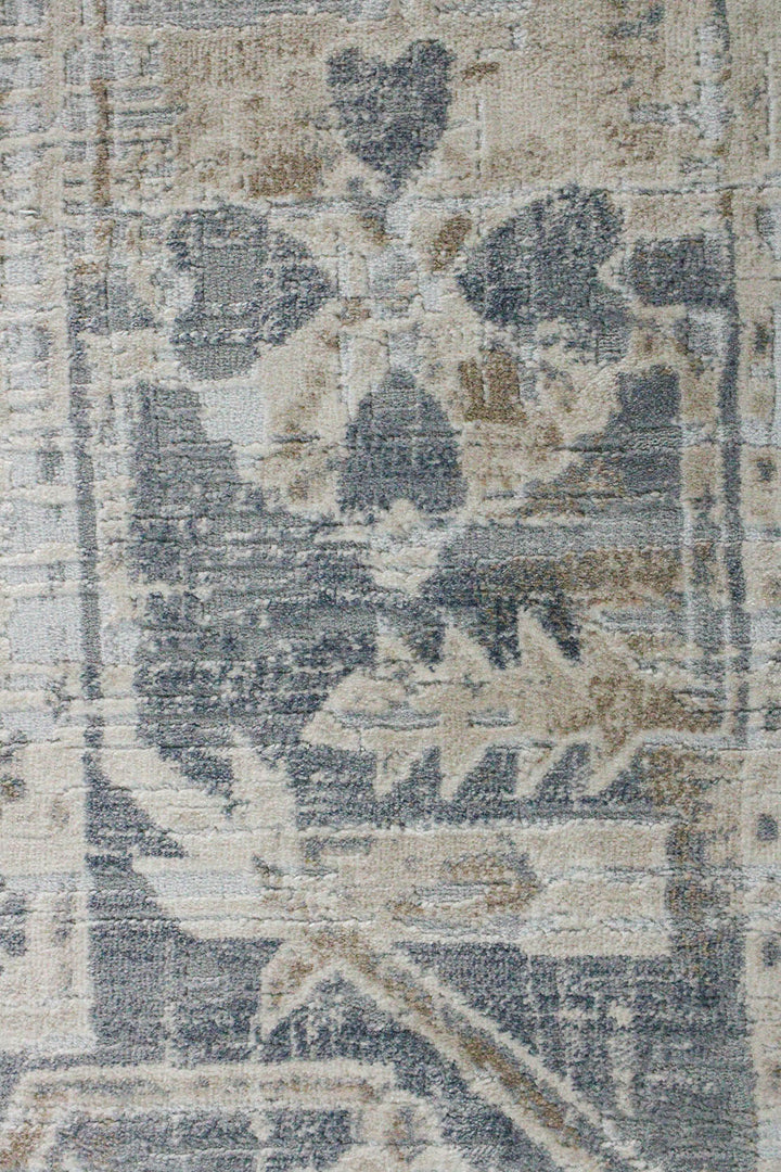 Turkish Modern Festival-1 Rug - Gray - 6.5 x 9.5 FT - Sleek and Minimalist for Chic Interiors - V Surfaces