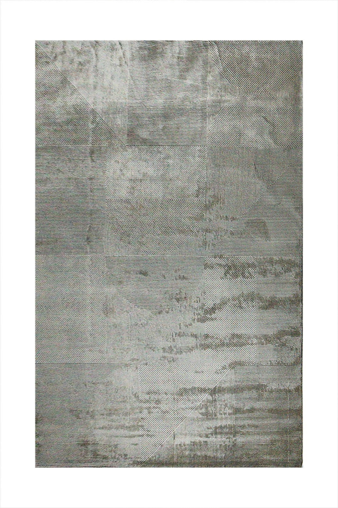 Turkish Modern Festival 1 Rug - Gray - 6.5 x 9.8 FT - Sleek and Minimalist for Chic Interiors - V Surfaces