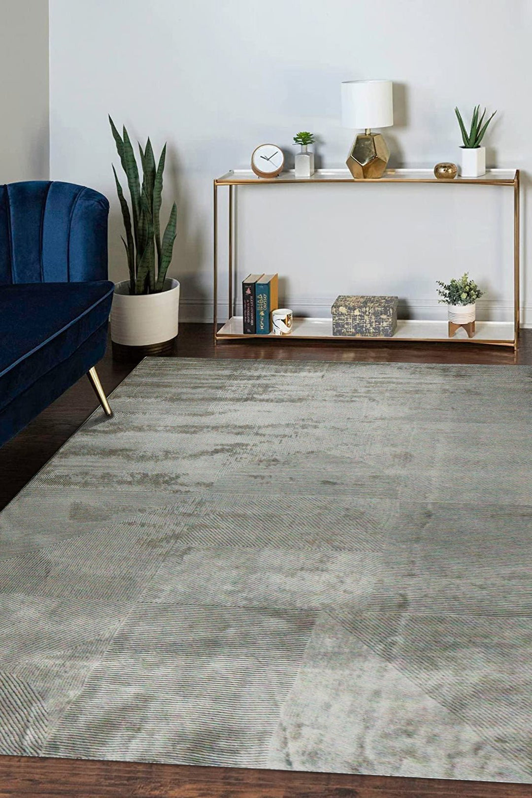 Turkish Modern Festival 1 Rug - Gray - 6.5 x 9.8 FT - Sleek and Minimalist for Chic Interiors - V Surfaces