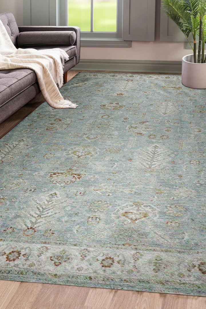 Turkish Modern Festival-1 Rug - Gray - 6.8 x 14. FT - Sleek and Minimalist for Chic Interiors - V Surfaces