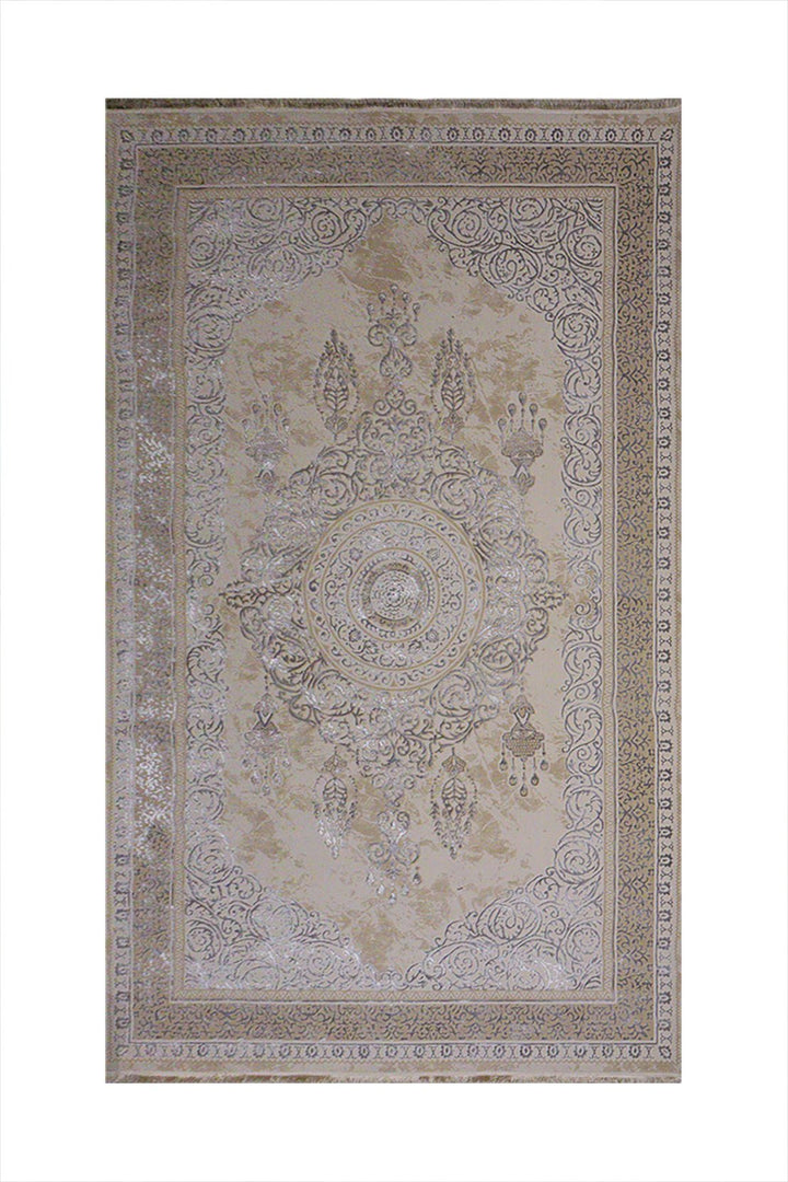 Turkish Modern Festival-1 Rug - Gray - 8.2 x 13. FT - Sleek and Minimalist for Chic Interiors - V Surfaces