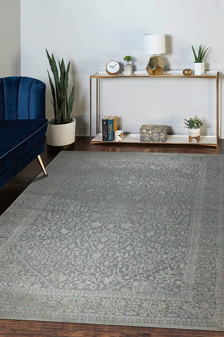 Turkish Modern Festival 1 Rug - Gray - 8.6 x 11.9 FT - Sleek And Minimalist For Chic Interiors - V Surfaces