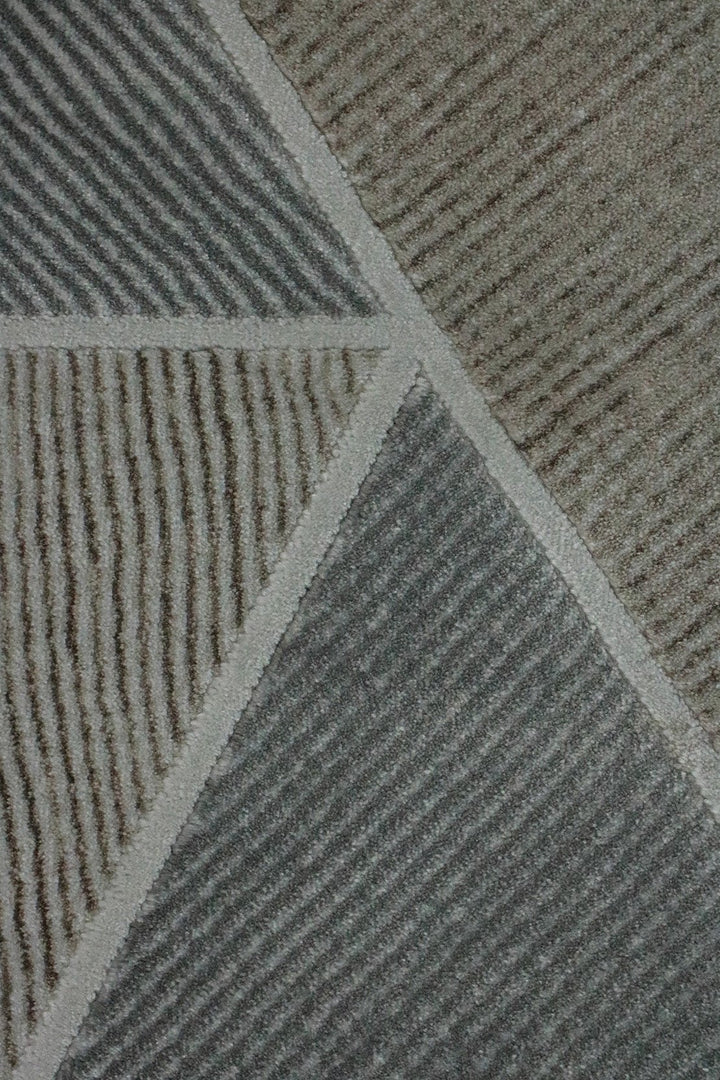 Turkish Modern Festival 1 Rug - Gray and Brown - 5.2 x 7.5 FT - Superior Comfort, Modern Style Accent Rugs - V Surfaces