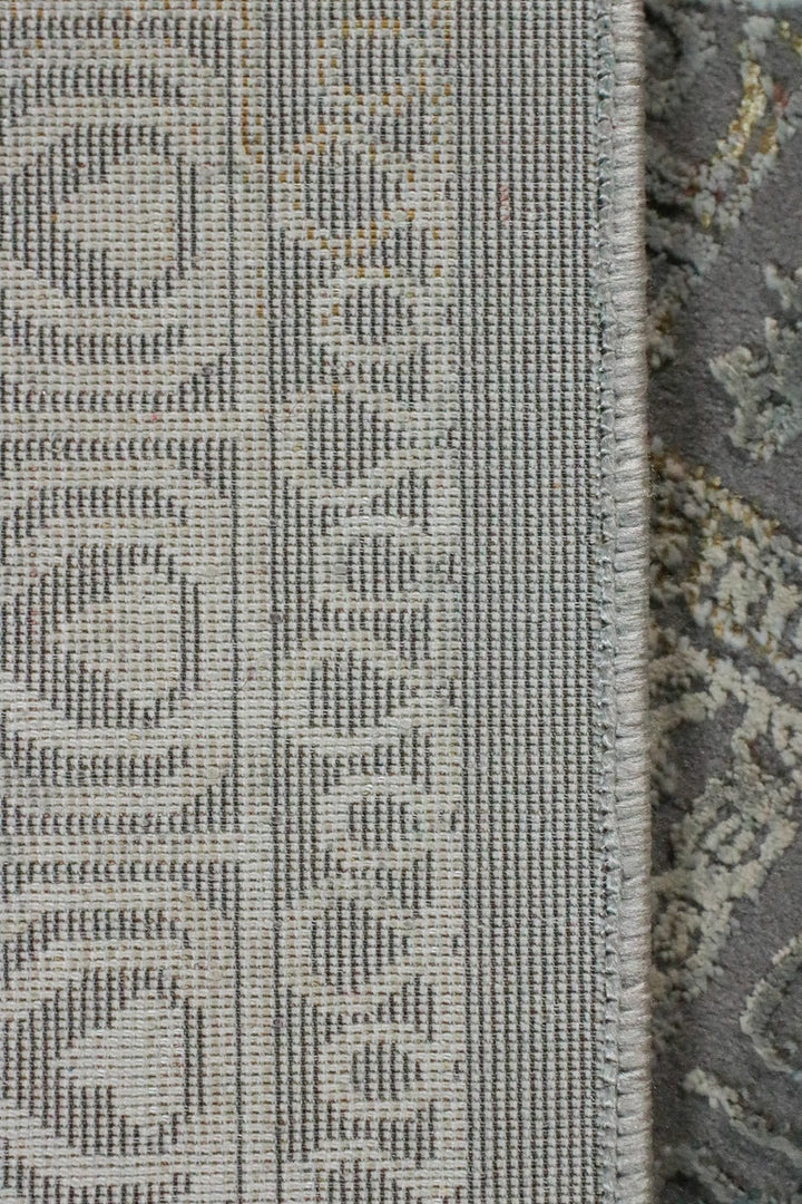 Turkish Modern Festival 1 Rug - Gray and Cream - 5.2 x 7.5 FT - Superior Comfort, Modern Style Accent Rugs - V Surfaces
