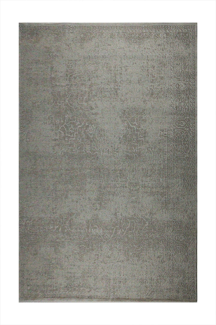 Turkish Modern Festival 1 Rug - Gray & Cream - 7.7 x 10 FT - Sleek And Minimalist For Chic Interiors - V Surfaces