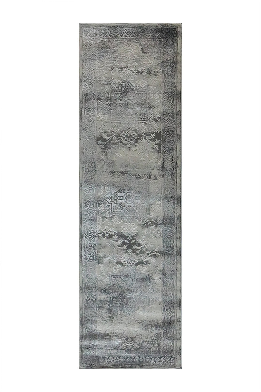 Turkish Modern Festival 3 Rug - 1.9 x 6.9 FT - Gray - Superior Comfort, Modern Style Accent Rugs - V Surfaces
