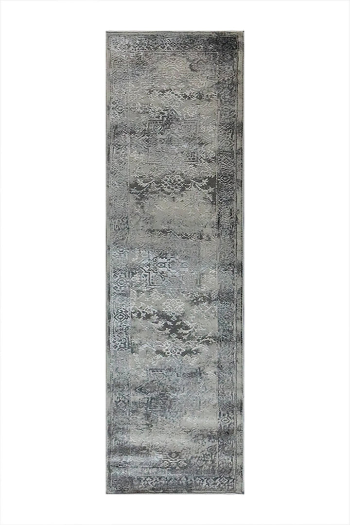 Turkish Modern Festival 3 Rug - 1.9 x 6.9 FT - Gray - Superior Comfort, Modern Style Accent Rugs - V Surfaces