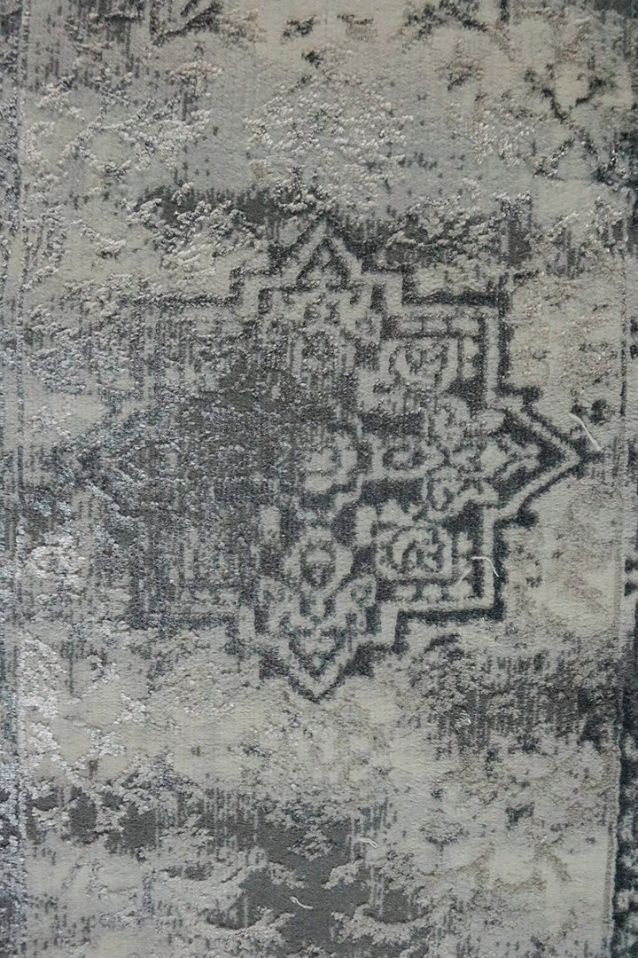 Turkish Modern Festival 3 Rug - 1.9 x 6.9 FT - Gray - Superior Comfort, Modern Style Accent Rugs - V Surfaces