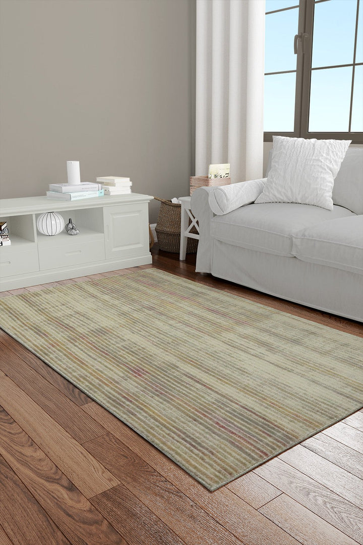 Turkish Modern Festival P Rug - 2.6 x 3.8 FT - Brown - Sleek and Minimalist for Chic Interiors - V Surfaces
