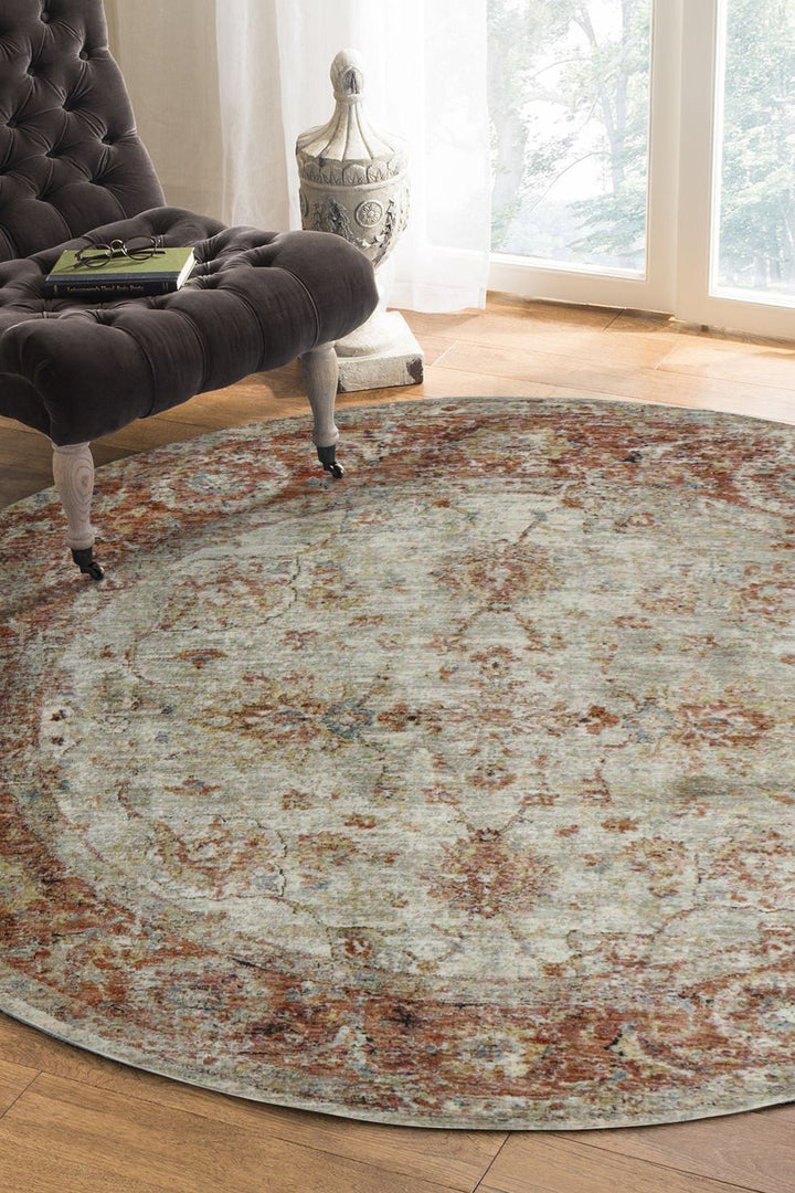 Turkish Modern Festival Plus Rug - 4.9 x 4.9 FT - Beige - Sleek and Minimalist for Chic Interiors - V Surfaces