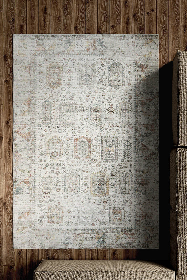 Turkish Modern Festival Plus Rug - 4.9 x 7.8 FT - Cream - Superior Comfort, Modern Style Accent Rugs - V Surfaces