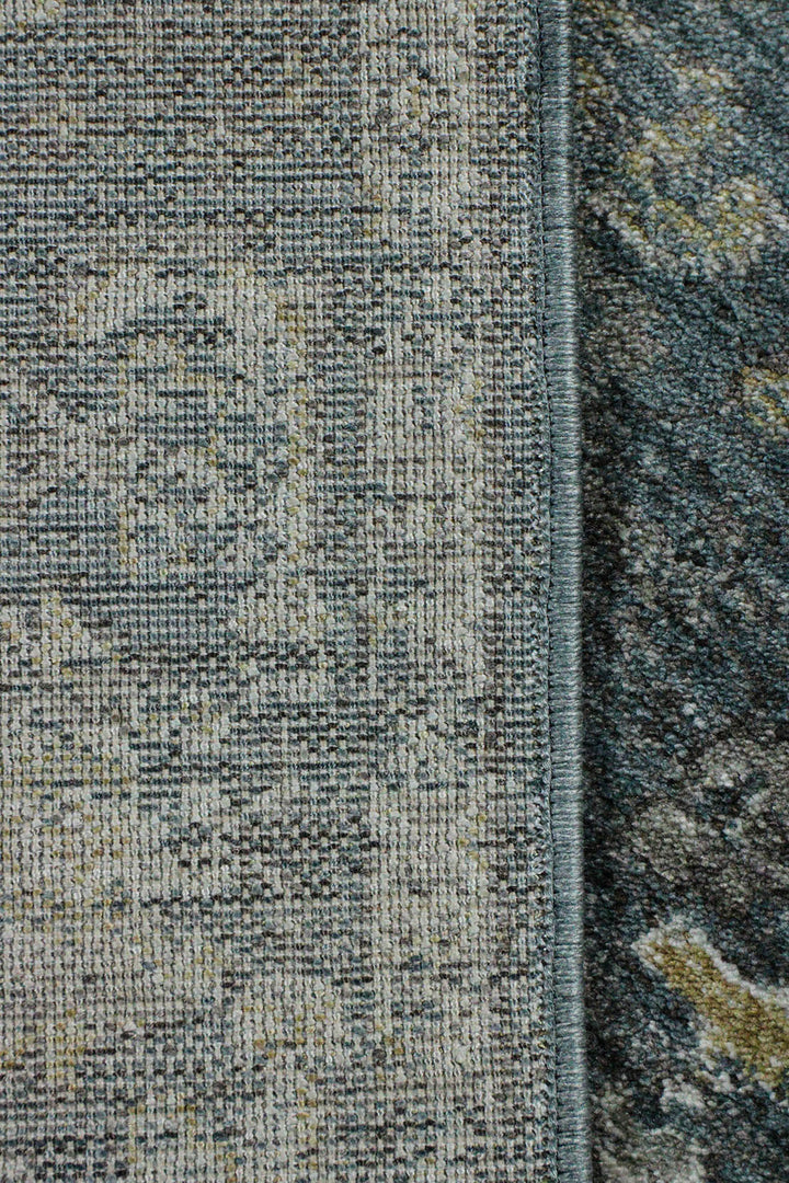 Turkish Modern Festival Plus Rug - Blue- 3.9 x 5.9 FT - Sleek And Minimalist For Chic Interiors - V Surfaces