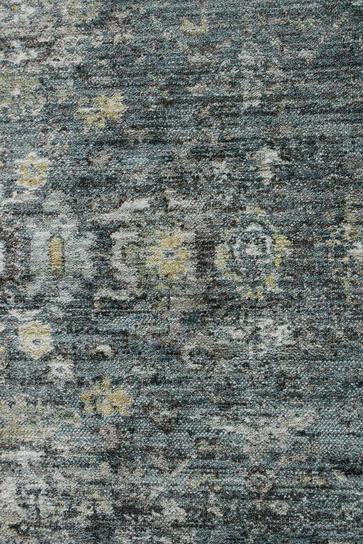 Turkish Modern Festival Plus Rug - Blue- 3.9 x 5.9 FT - Sleek And Minimalist For Chic Interiors - V Surfaces