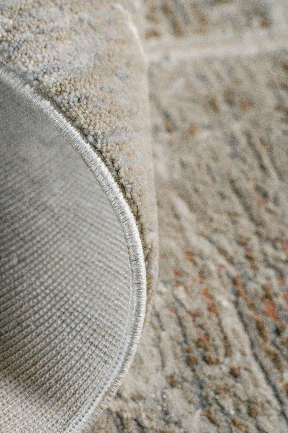 Turkish Modern Festival Viscos Rug - 6.5 x 6.5 FT - Beige - Sleek and Minimalist for Chic Interiors - V Surfaces