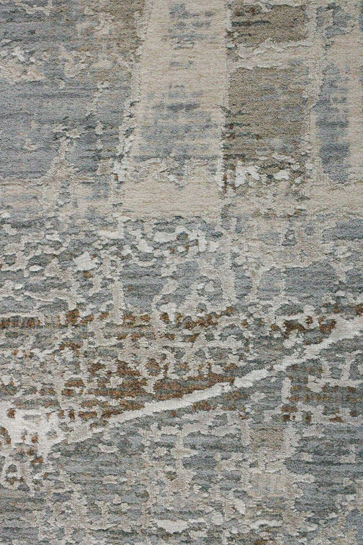 Turkish Modern Festival Viscos Rug - 6.5 x 6.5 FT - Beige - Sleek and Minimalist for Chic Interiors - V Surfaces