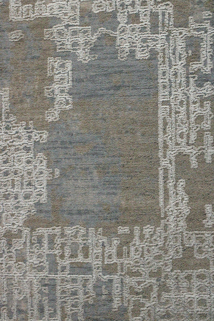 Turkish Modern Festival Viscos Rug - 6.5 x 6.5 FT - Gray - Sleek and Minimalist for Chic Interiors - V Surfaces
