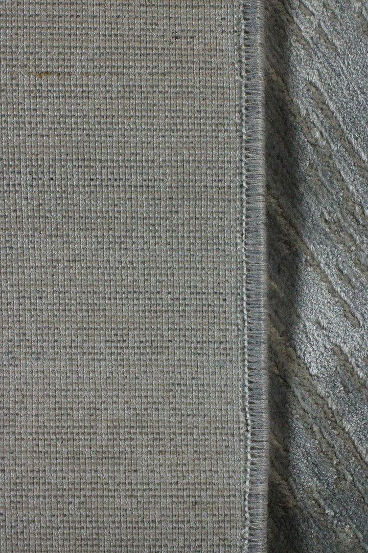 Turkish Modern Festival Viscos Rug - 7.7 x 10.1 FT - Gray - Sleek and Minimalist for Chic Interiors - V Surfaces