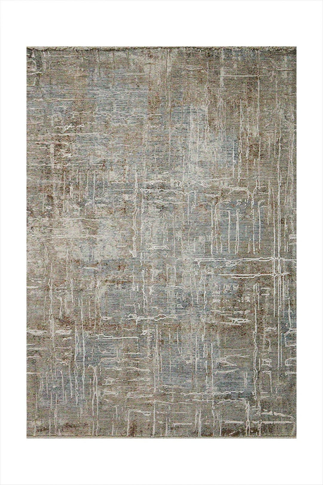 Turkish Modern Festival Viscose Rug - Beige - 3.9 X 5.9 Ft- Sleek And Minimalist For Chic Interiors - V Surfaces