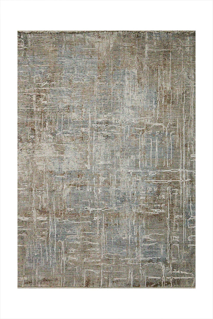 Turkish Modern Festival Viscose Rug - Beige - 3.9 X 5.9 Ft- Sleek And Minimalist For Chic Interiors - V Surfaces